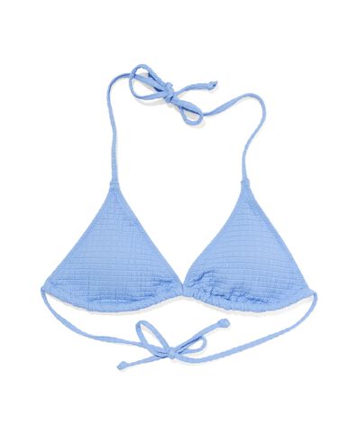 haut de bikini triangle femme bleu clair L - 22351384 - HEMA