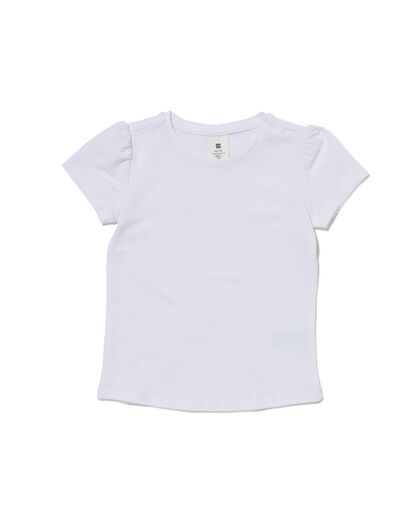 kinder t-shirts - 2 stuks wit 122/128 - 30843933 - HEMA