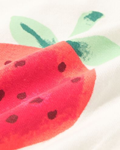 Newborn-Shirt, Erdbeere eierschalenfarben eierschalenfarben - 33496610OFFWHITE - HEMA