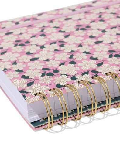 Collegeblock 4-in-1, DIN A5, liniert, Blumen - 14100211 - HEMA