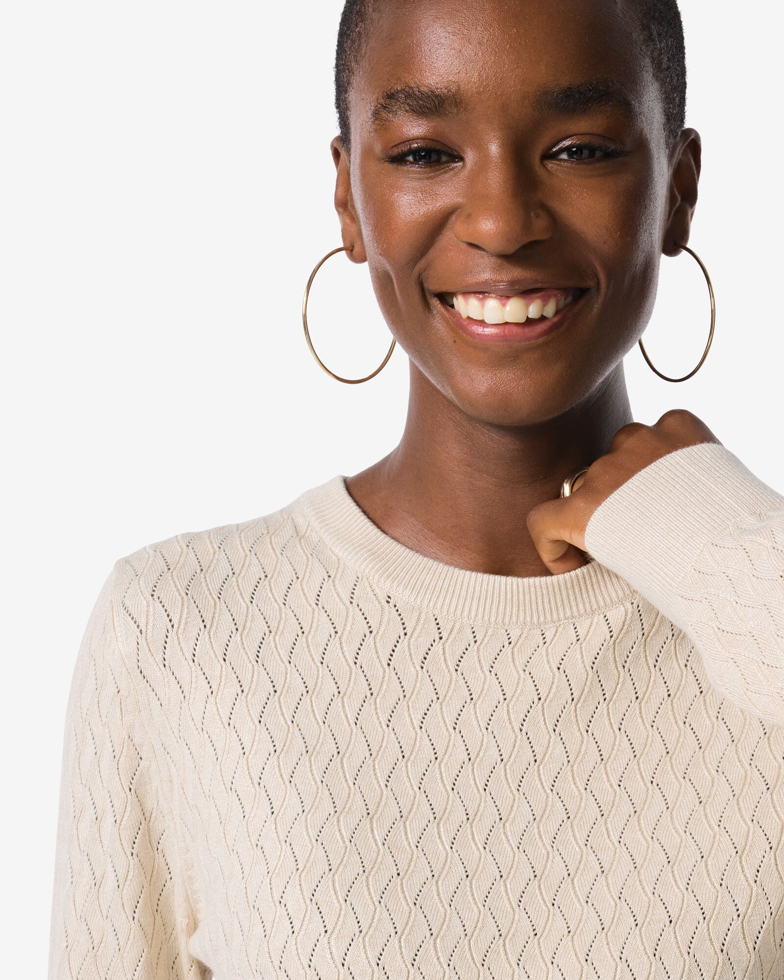 pull structur&eacute; femme sable - 36202940SAND - HEMA