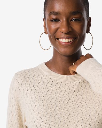 pull structur&eacute; femme sable - 36202940SAND - HEMA