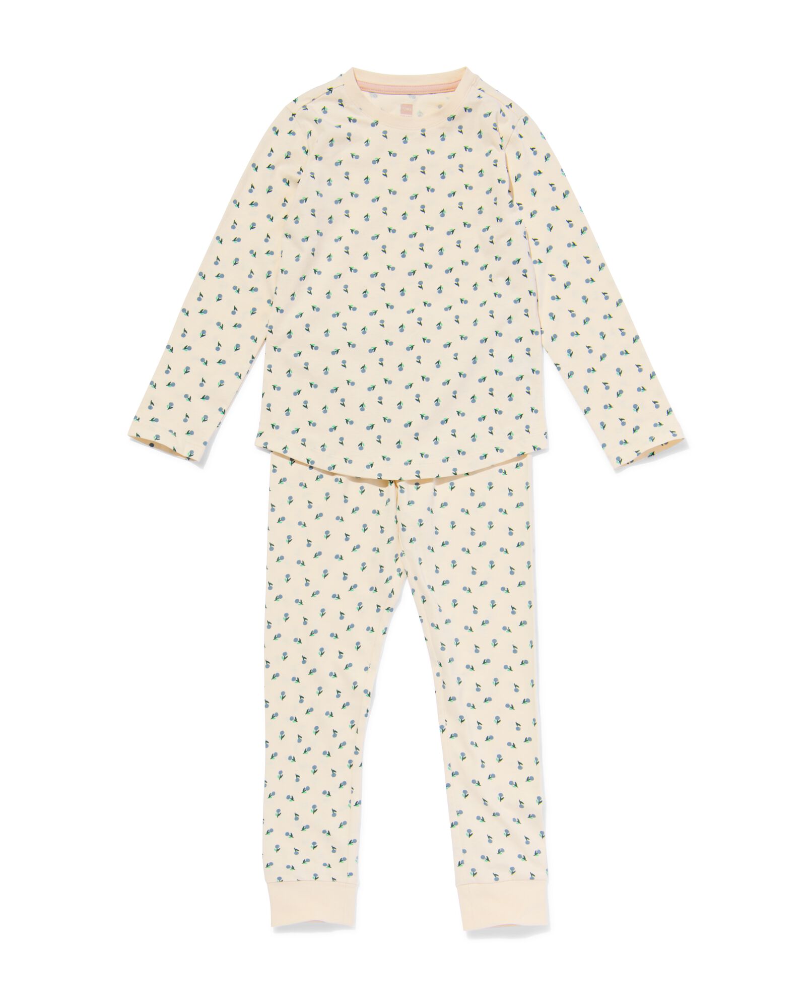 pyjama en coton extensible &agrave; fleurs pour enfant blanc cass&eacute; - 23090040OFFWHITE - HEMA