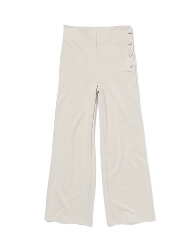 pantalon enfant avec boutons blanc cassé blanc cassé - 30823914OFFWHITE - HEMA