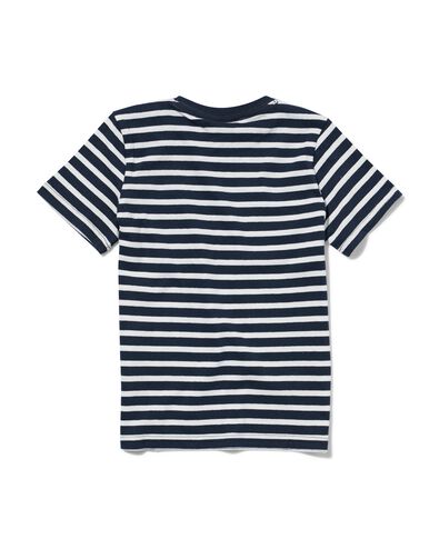 Kinder-T-Shirt, Streifen dunkelblau 122/128 - 30782982 - HEMA