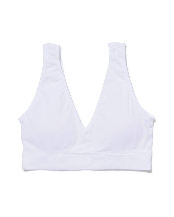haut sans couture et sans armature  blanc - 21930806WHITE - HEMA