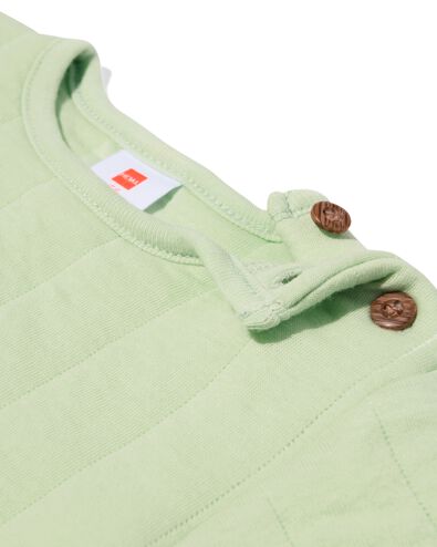 Newborn-Sweatshirt, gesteppt mintgrün 56 - 33477912 - HEMA