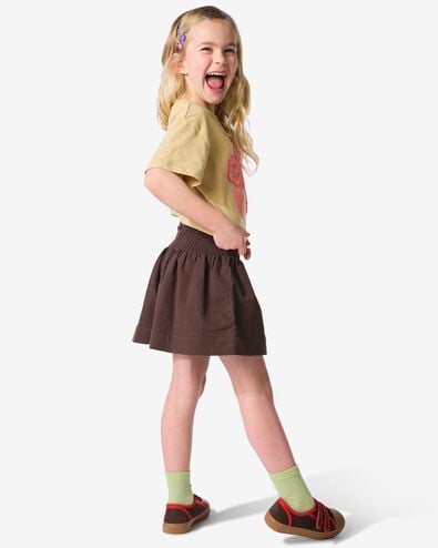 kindershort jersey donkerbruin donkerbruin - 30849716DARKBROWN - HEMA