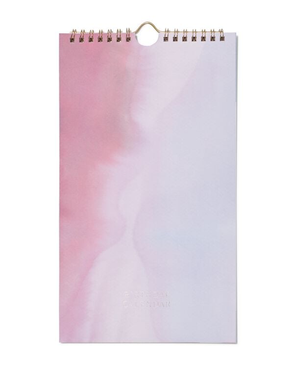 calendrier d&rsquo;anniversaires 28x16 violet - 14190080 - HEMA