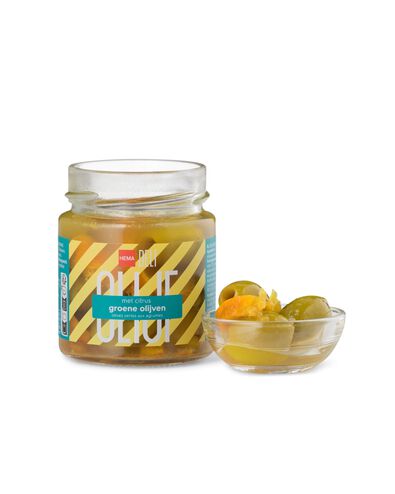 Gr&uuml;ne Oliven mit Zitrusfr&uuml;chten, 200 g - 10720000 - HEMA