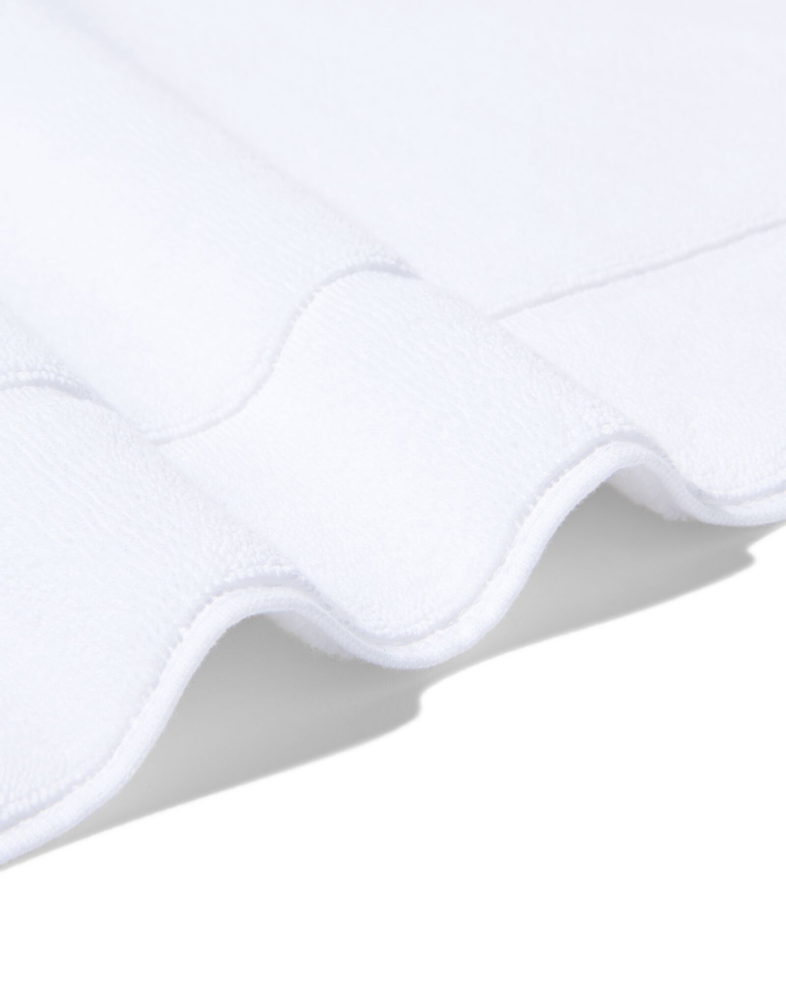 tapis de bain 50x80 qualit&eacute; &eacute;paisse tissu blanc - 5250007 - HEMA