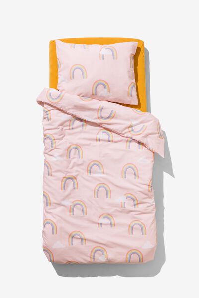 Kleinkind-Bettbezug 120 &times; 150 cm weiche Baumwolle Regenbogen - 5760050 - HEMA