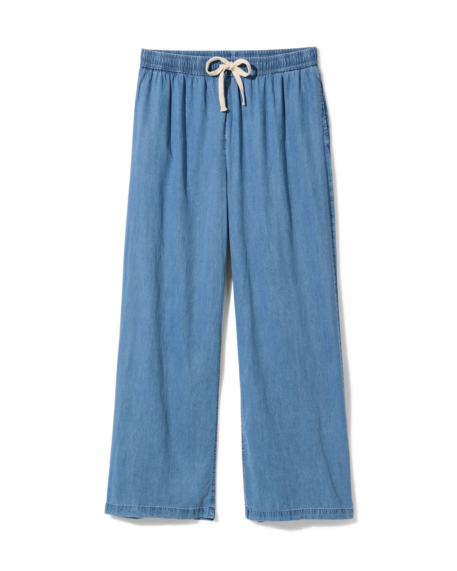 damesbroek Kelsey middenblauw - 36261365MIDBLUE - HEMA