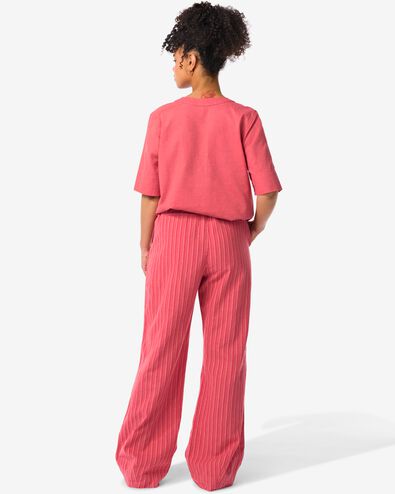 pantalon femme Koa avec lin rouge M - 36268872 - HEMA