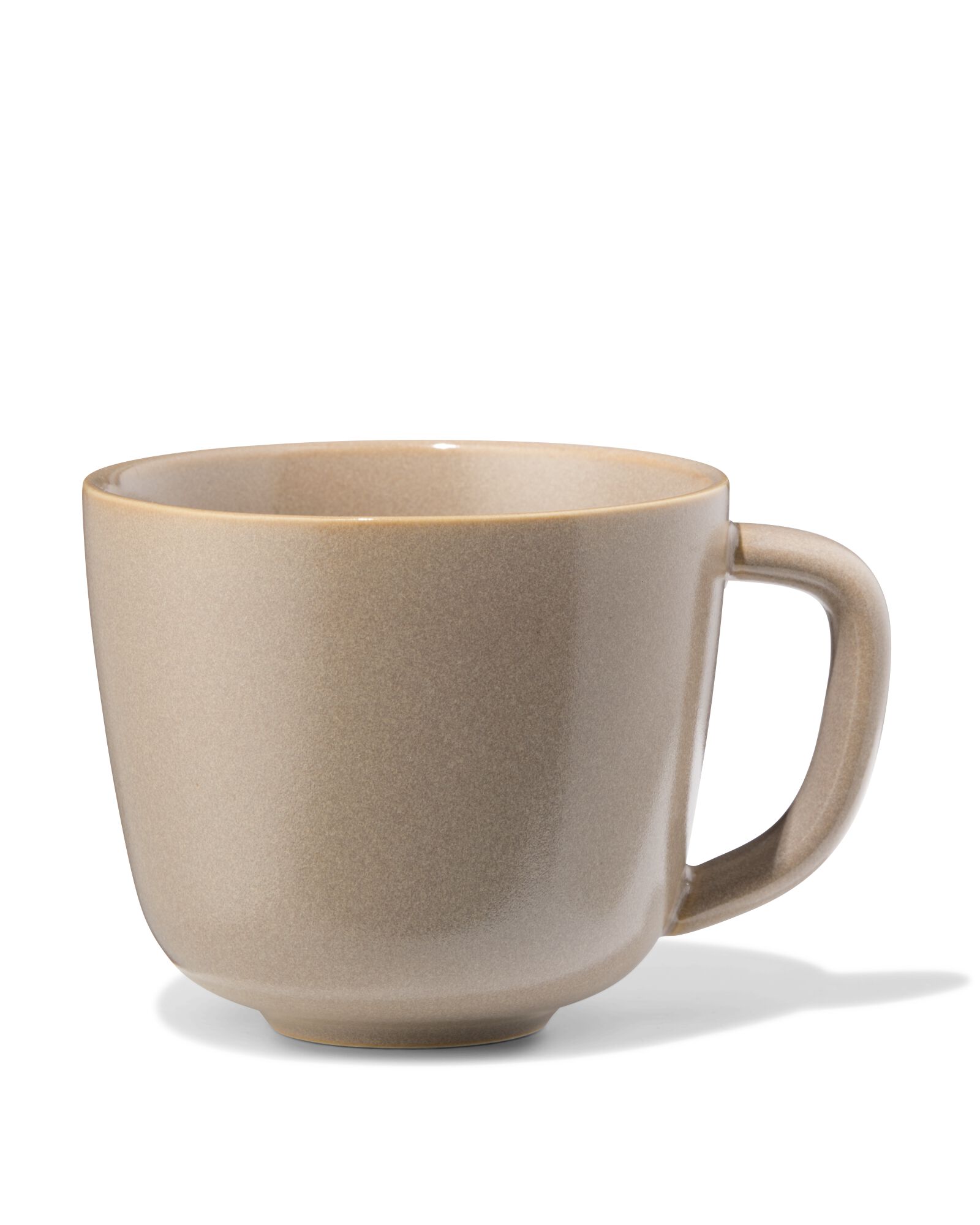 cappuccinomok 325ml Puur aardewerk beige - 80660319 - HEMA