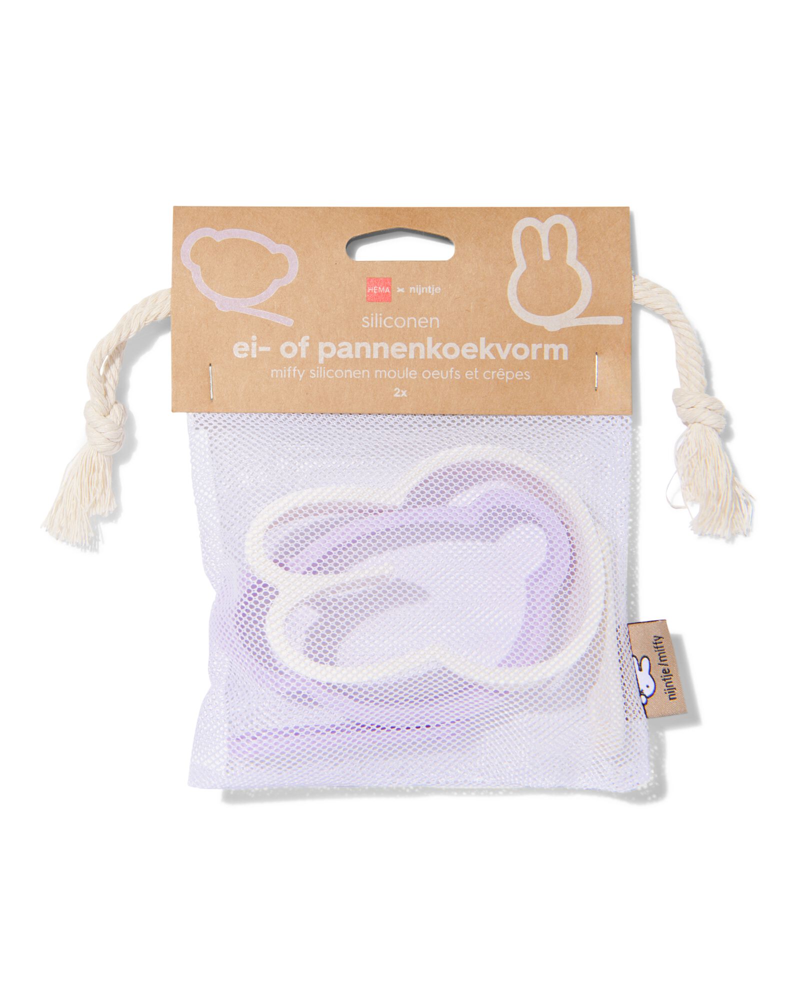 Miffy Eier- oder Pfannkuchenform aus Silikon &ndash; 2 St&uuml;ck - 60410287 - HEMA