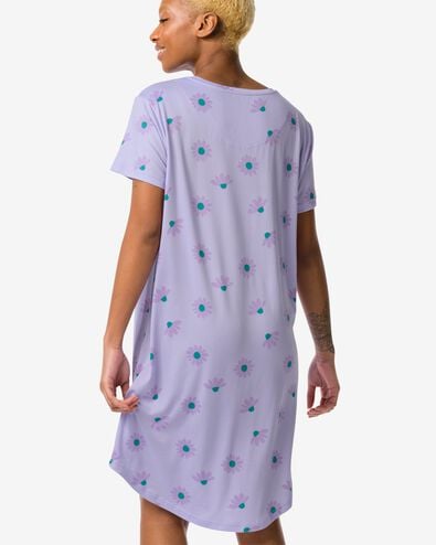 chemise de nuit femme micro lilas XL - 23490474 - HEMA