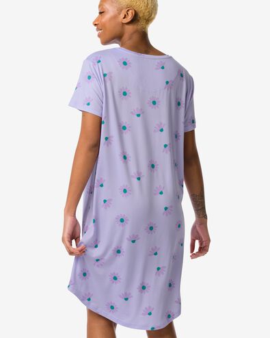 Damen-Nachthemd, Mikrofaser lila lila - 23490470LILAC - HEMA