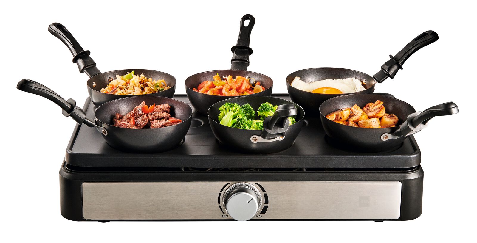 ensemble wok 6 personnes 27x44x10 - 80090022 - HEMA