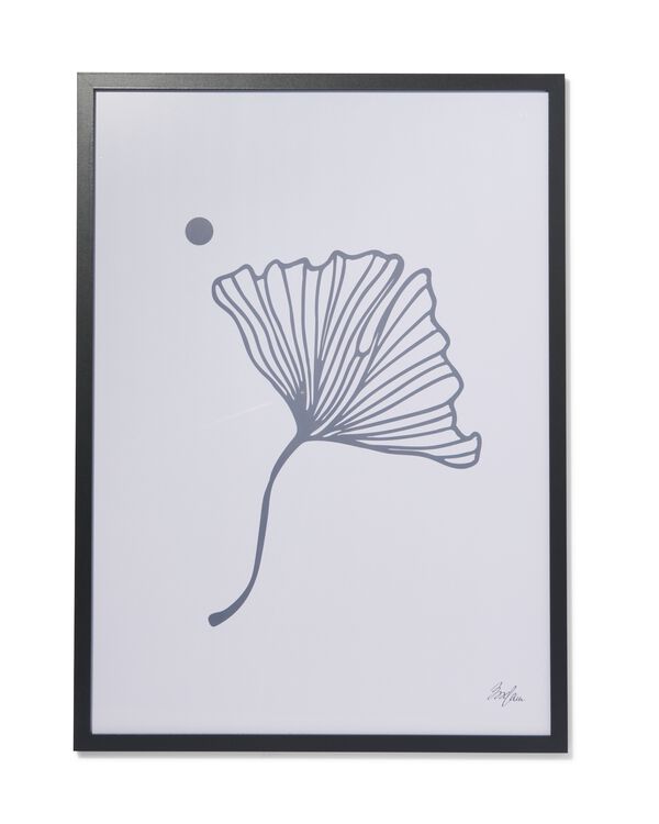 fotolijst 50x70 hout zwart zwart 50 x 70 - 2000000404 - HEMA