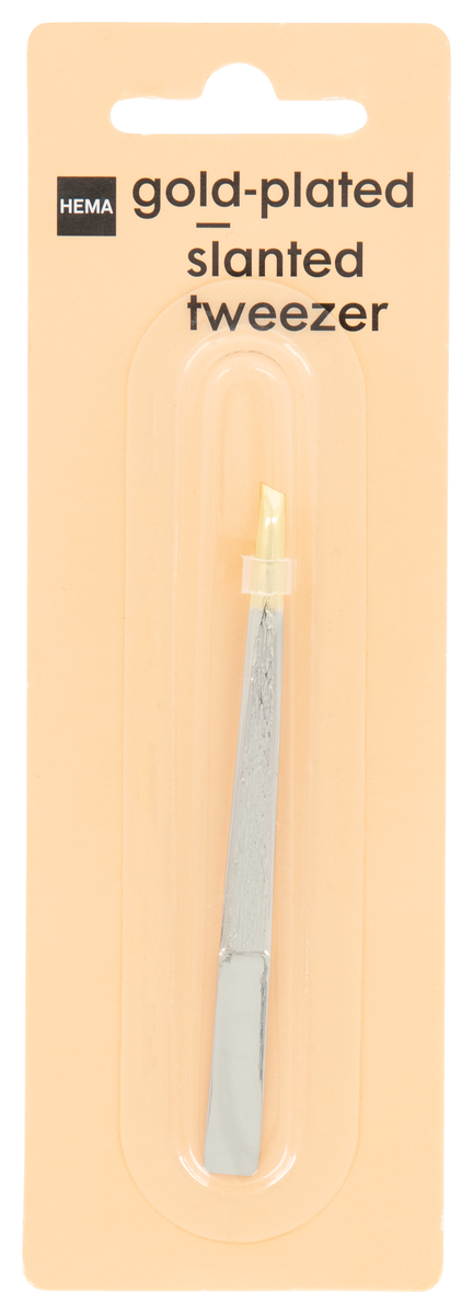 pincette - pointe biseautée en plaqué or - 11912002 - HEMA