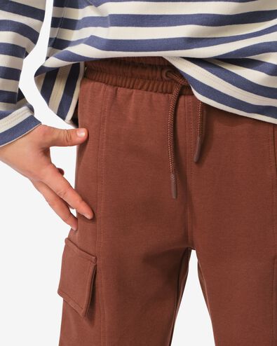 kinderbroek cargo normale fit bruin bruin - 30711818BROWN - HEMA