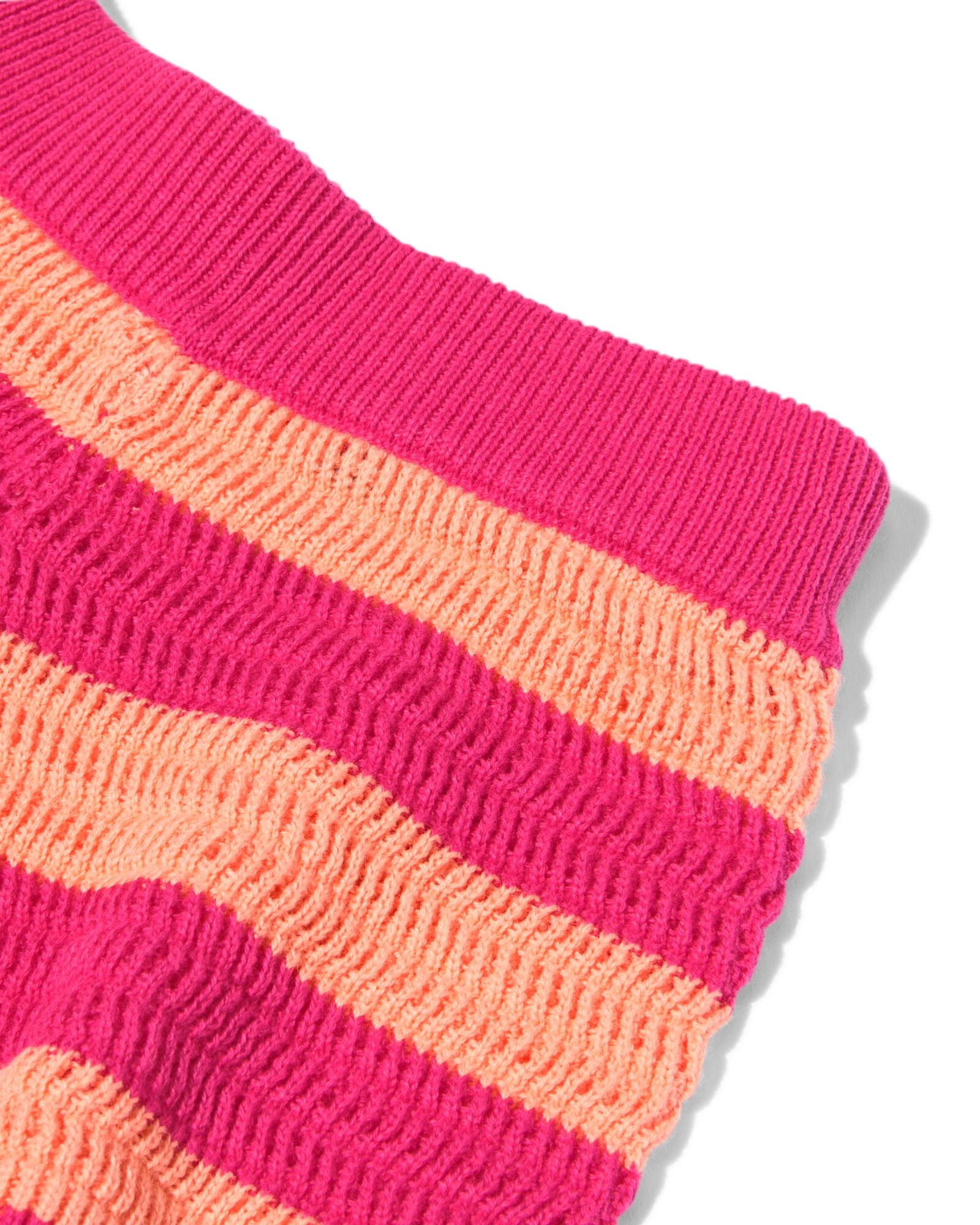 babykledingset gehaakt strepen roze roze - 33077670PINK - HEMA