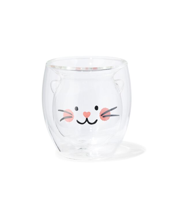glas dubbelwandig 7.2x6.8cm kat - 61100109 - HEMA