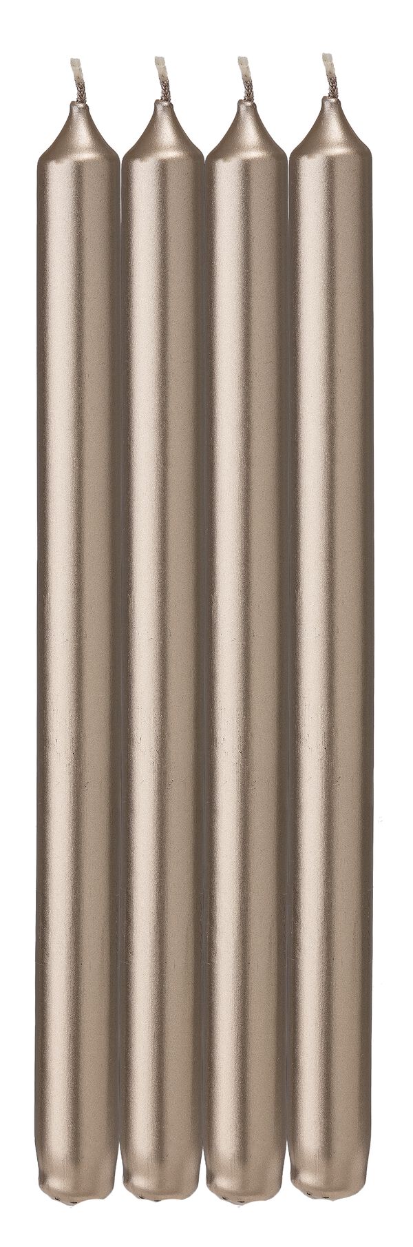 lange huishoudkaarsen Ø2.2x29 champagne - 4 stuks - 13503426 - HEMA
