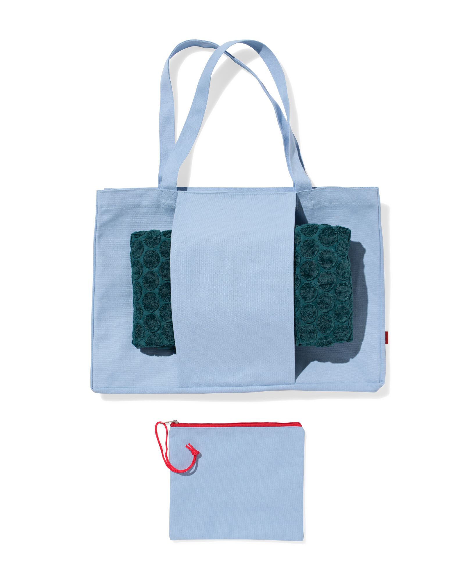 strandtas lichtblauw - 41830309 - HEMA