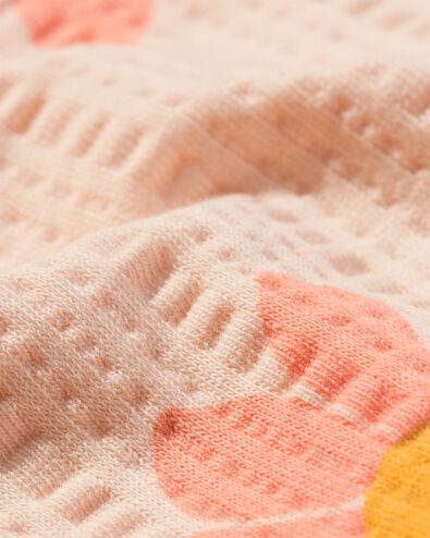 body coton bio extensible gaufr&eacute; avec fleurs rose - 33311330PINK - HEMA