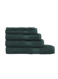 serviettes de bain - qualité supérieure vert foncé vert foncé - 1000015170 - HEMA