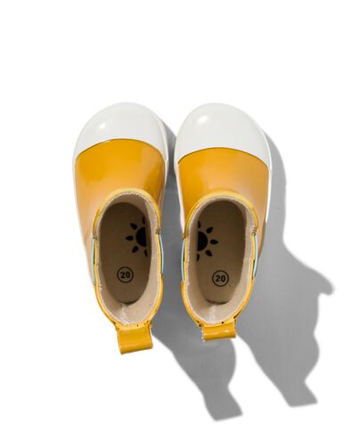 bottes de pluie bébé caoutchouc jaune 23 - 33200204 - HEMA