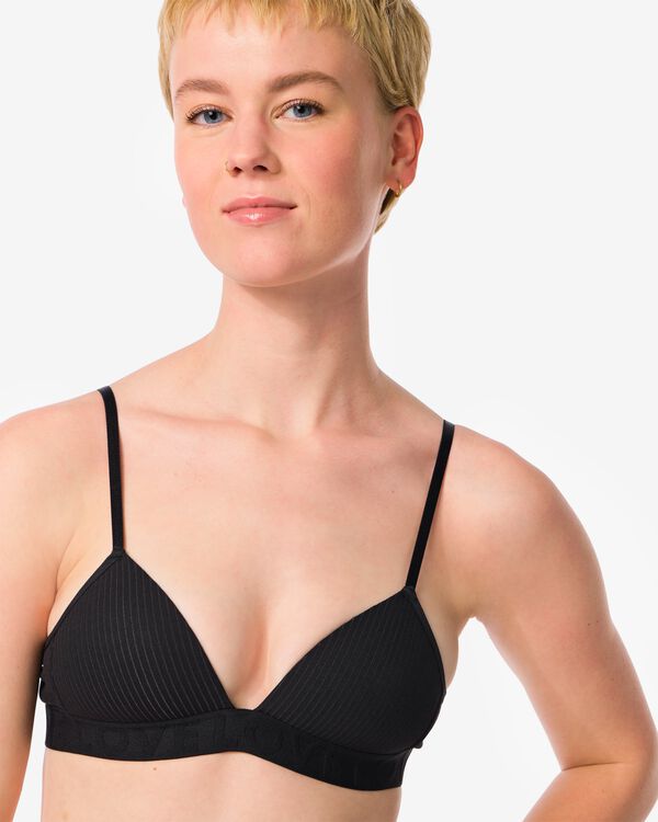 soutien-gorge pr&eacute;form&eacute; sans armatures noir noir - 21970715BLACK - HEMA