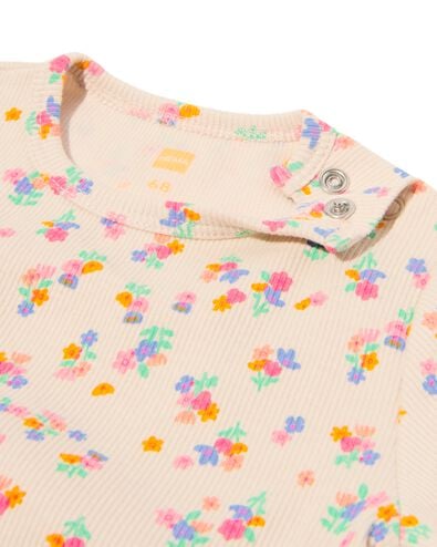 Newborn mitwachsender Strampler mit Blumen blau blau - 33439520BLUE - HEMA