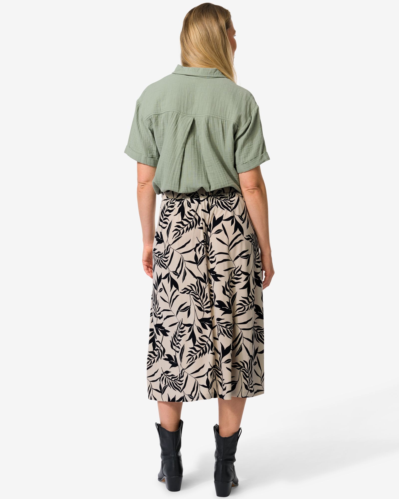 damesrok Nora bladeren  multi - 36360575MULTI - HEMA