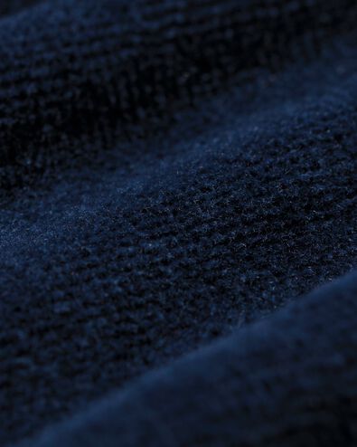 Velours-Bademantel dunkelblau dunkelblau - 1000003047 - HEMA