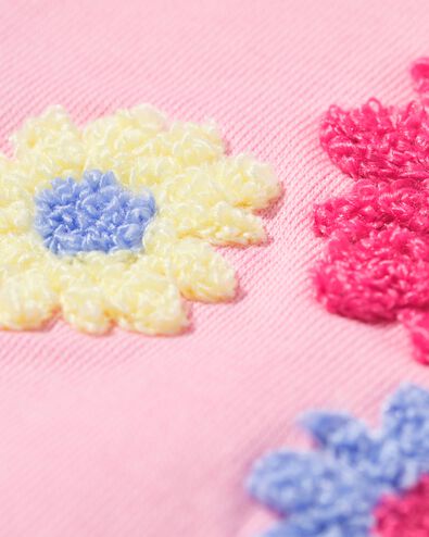 babytrui sweatstof bloemen roze roze - 33081670PINK - HEMA