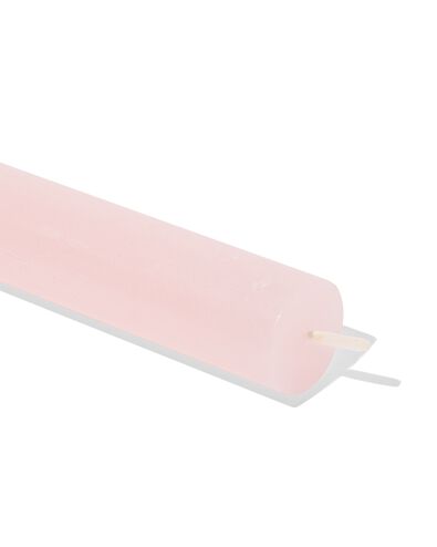 bougies rustiques rose p&acirc;le 2.2 x 27 - 13504016 - HEMA