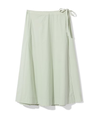 jupe trap&egrave;ze femme popeline vert clair vert clair - 36210260LIGHTGREEN - HEMA