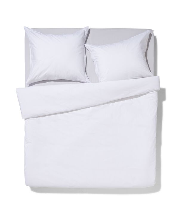 housse de couette 200x200/220cm percale blanc - 5790216 - HEMA