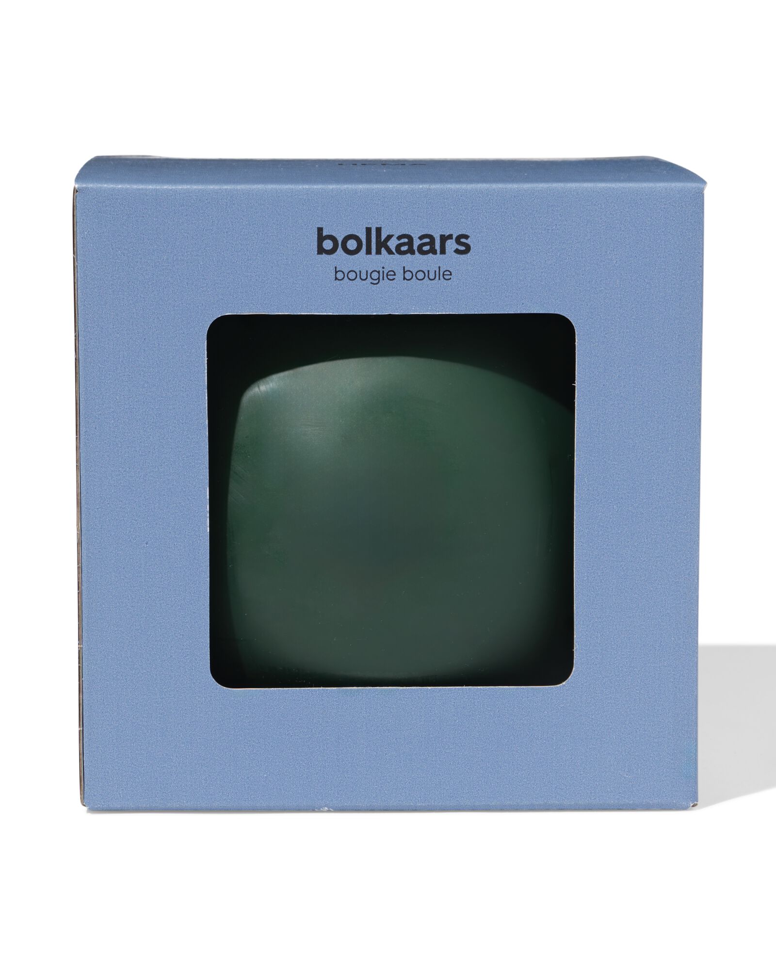 bougie sph&eacute;rique &Oslash;14,5cm vert fonc&eacute; - 13506138 - HEMA