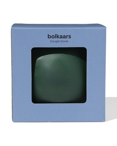 bougie sph&eacute;rique &Oslash;14,5cm vert fonc&eacute; - 13506138 - HEMA
