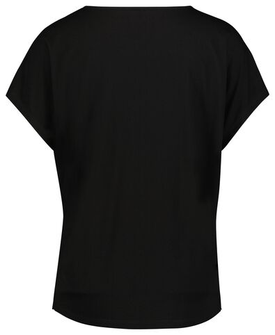t-shirt femme noir - 1000023978 - HEMA