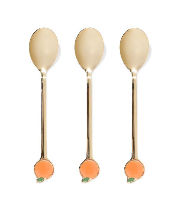 lepels rvs sinaasappel - 3 stuks - 41822206 - HEMA