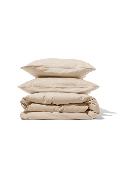 housse de couette percale 200x200/220 sable - 5790268 - HEMA