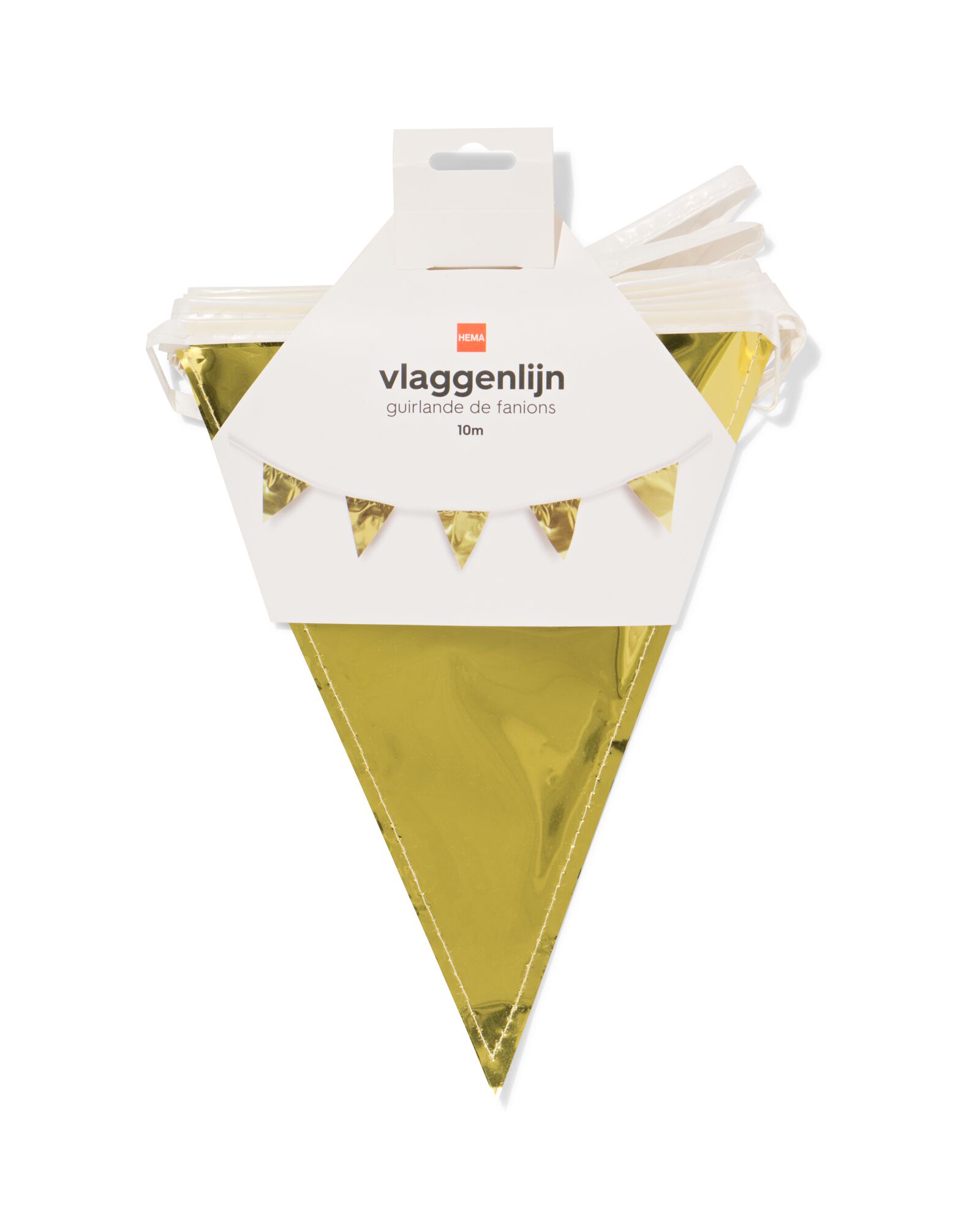 vlaggenlijn goud 10m - 14250151 - HEMA