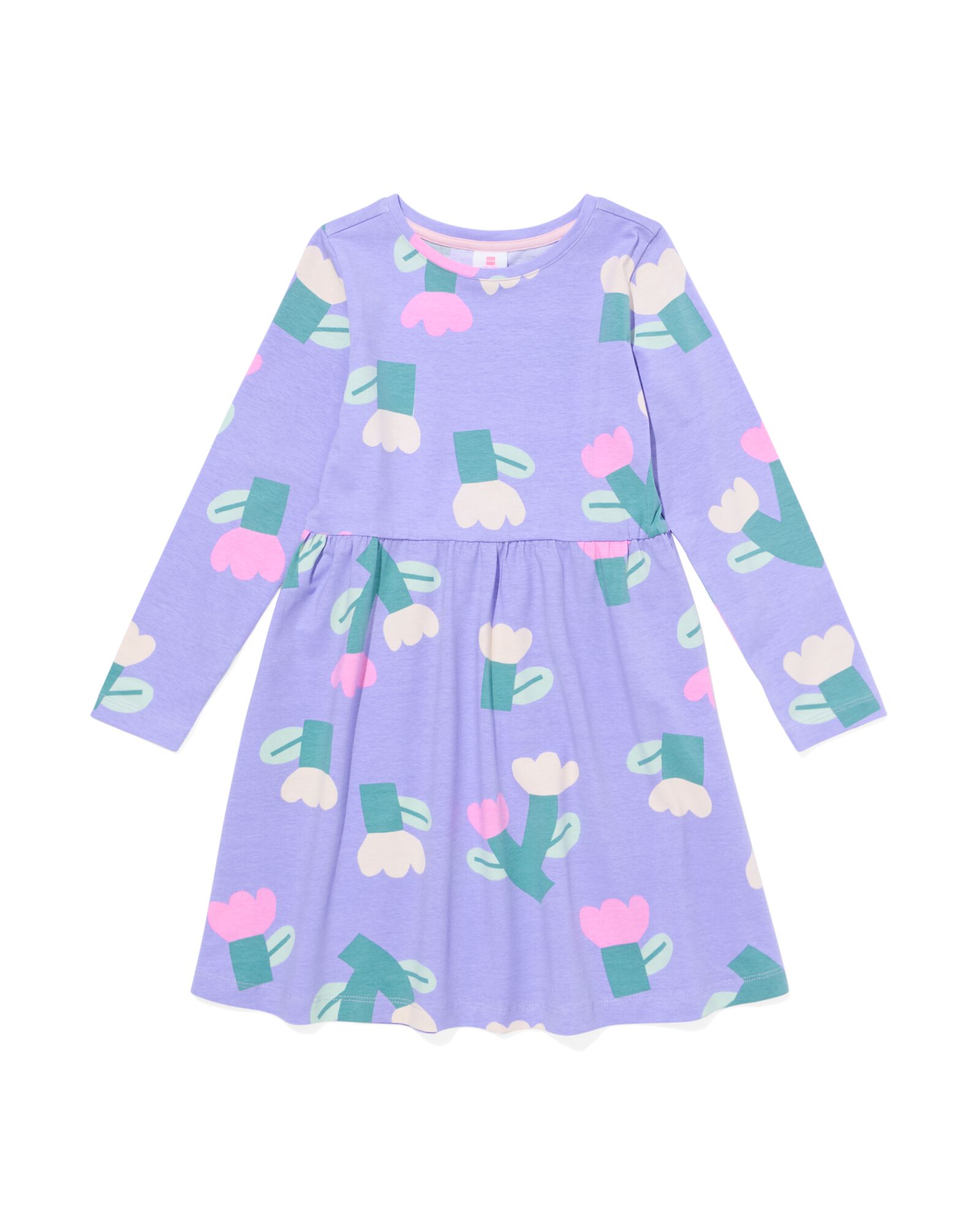Kinderkleid Blumen violett - 30817009PURPLE - HEMA
