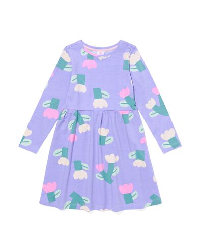 Kinderkleid Blumen violett - 30817009PURPLE - HEMA