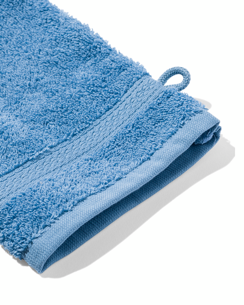 gant de toilette qualité épaisse - bleu moyen bleu vif gant de toilette - 5200710 - HEMA